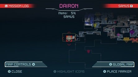 Metroid Dread Dairon Map