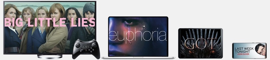 HBO's streaming app advert, which is shown at the bottom of its home page at the time of writing