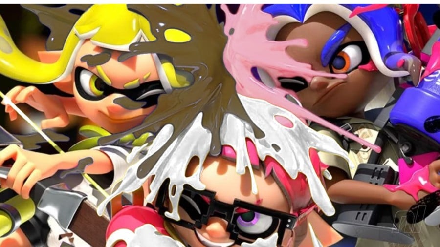 Splatoon with Cows