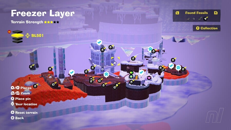 Freezer Layer SL501 Fossil Map