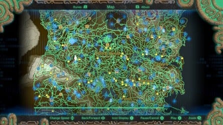 Hyrule Map Where You've Been Breath of the Wild