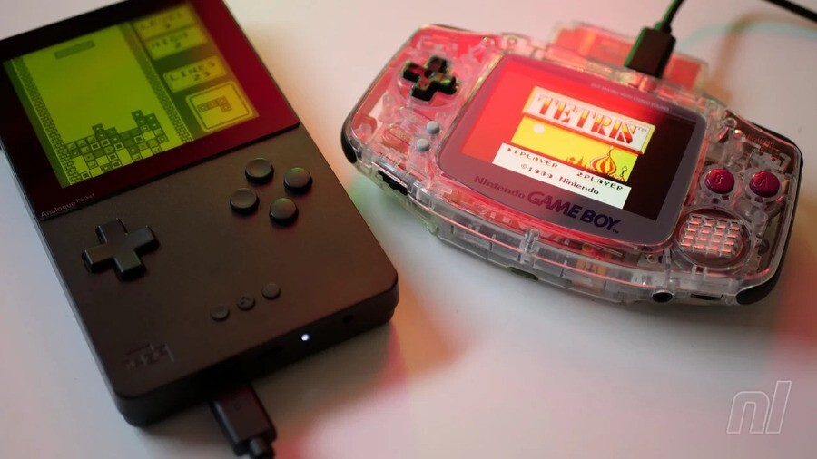 Devices like Analogue Pocket and modified hardware that convert Game Boy titles