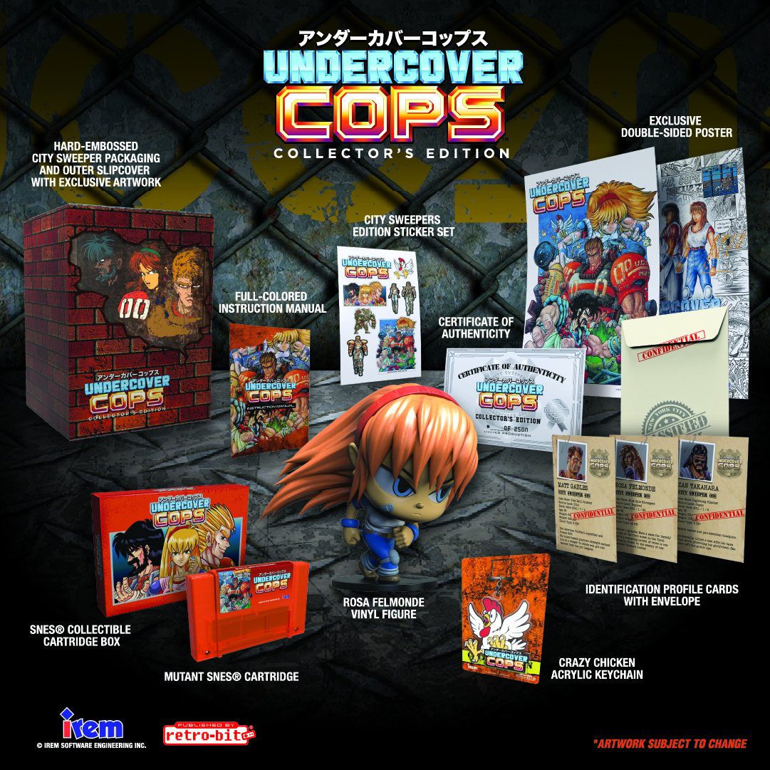  Undercover Cops - ENGLISH Translation ROM Hack - (Super Nintendo,  SNES) Reproduction Cartridge : Video Games