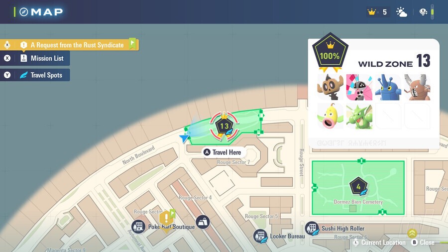 Pokémon Legends: Z-A - Wild Zone 13