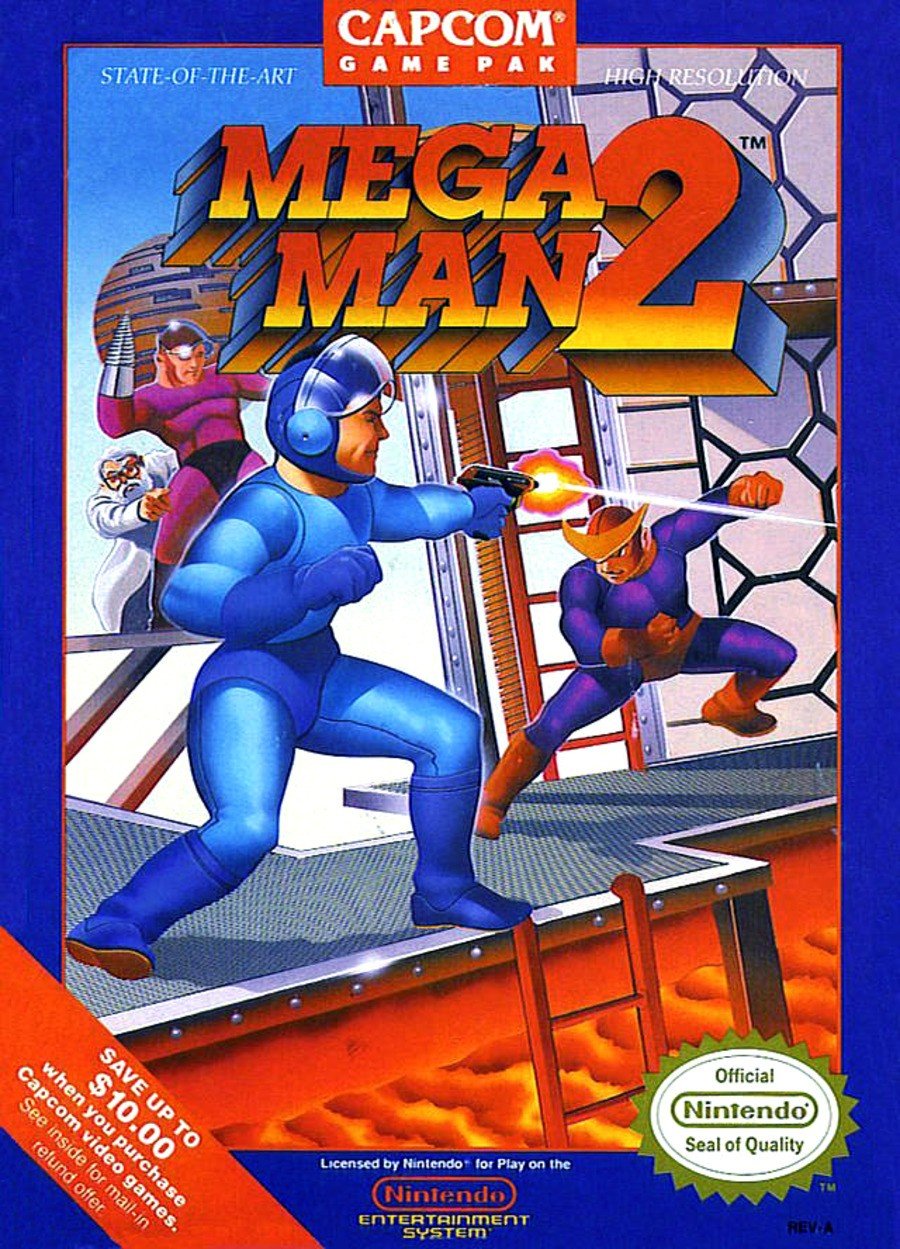 Mega Man 2 might be Mega Man's finest outing, but the boxart is not!