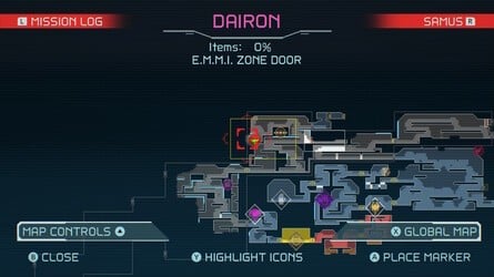 Metroid Dread Dairon Map