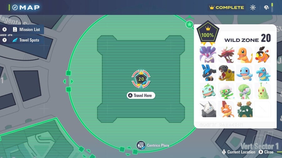 Wild Zone 20 Pokémon Legends: Z-A