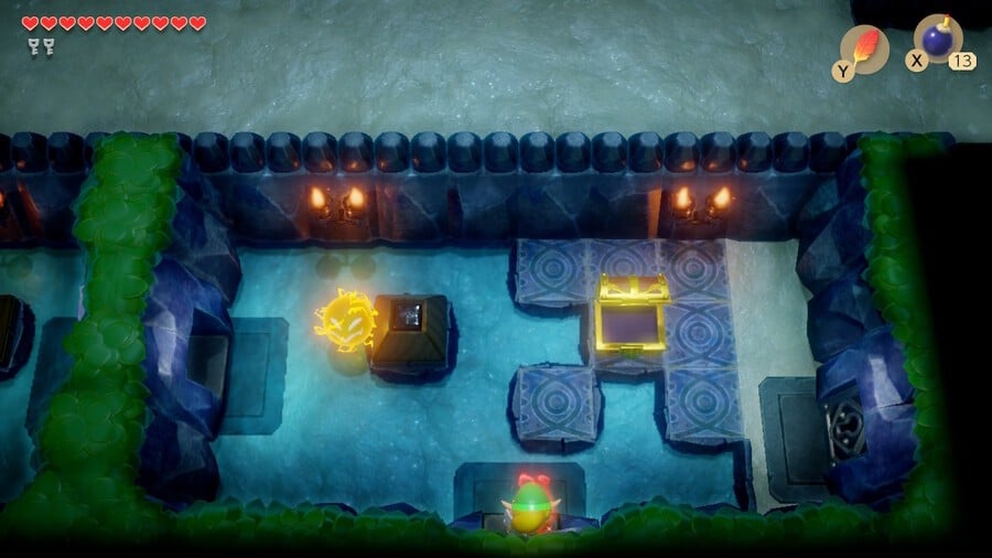 Link returns to the compass chest room