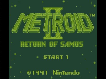 Metroid 2 Title Screen