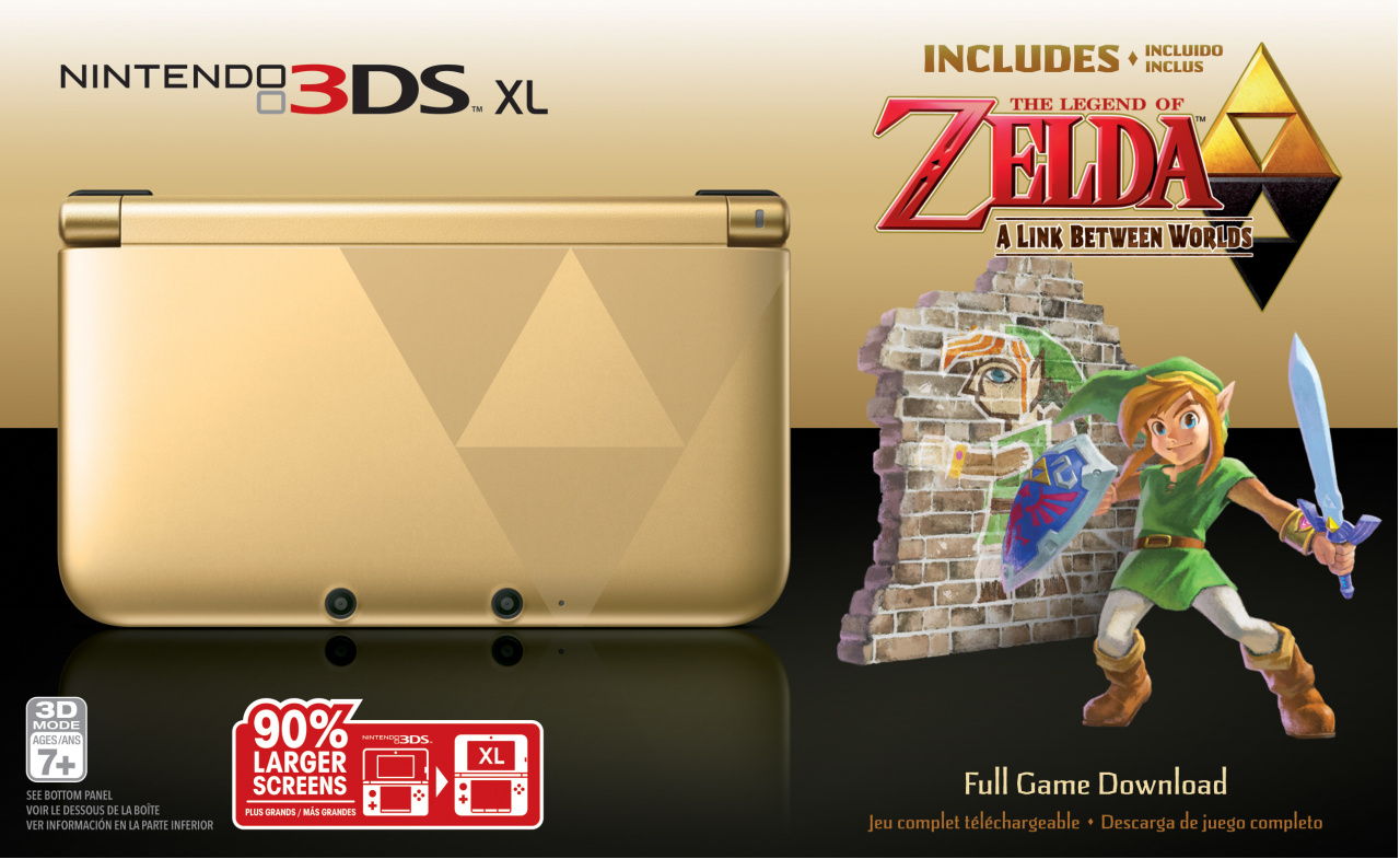 Nintendo Confirms The Legend of Zelda: A Link Between Worlds 3DS XL Bundle  for North America