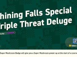 Super Mario Bros. Wonder: Special World - Shining Falls Special Triple Threat Deluge