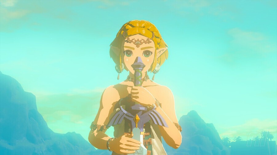 Zelda and the Master Sword in Tears of the Kingdom