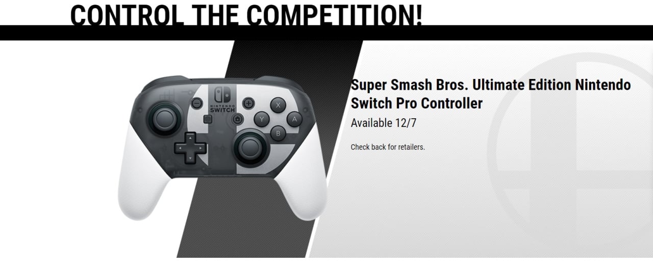  Nintendo Super Smash Bros. Ultimate Edition Pro Controller -  Switch : Video Games