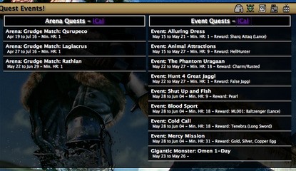 Plan Your Life with this Monster Hunter Event Calendar