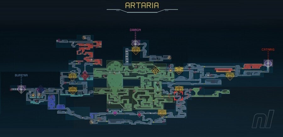 Artaria Area Map Metroid Dread