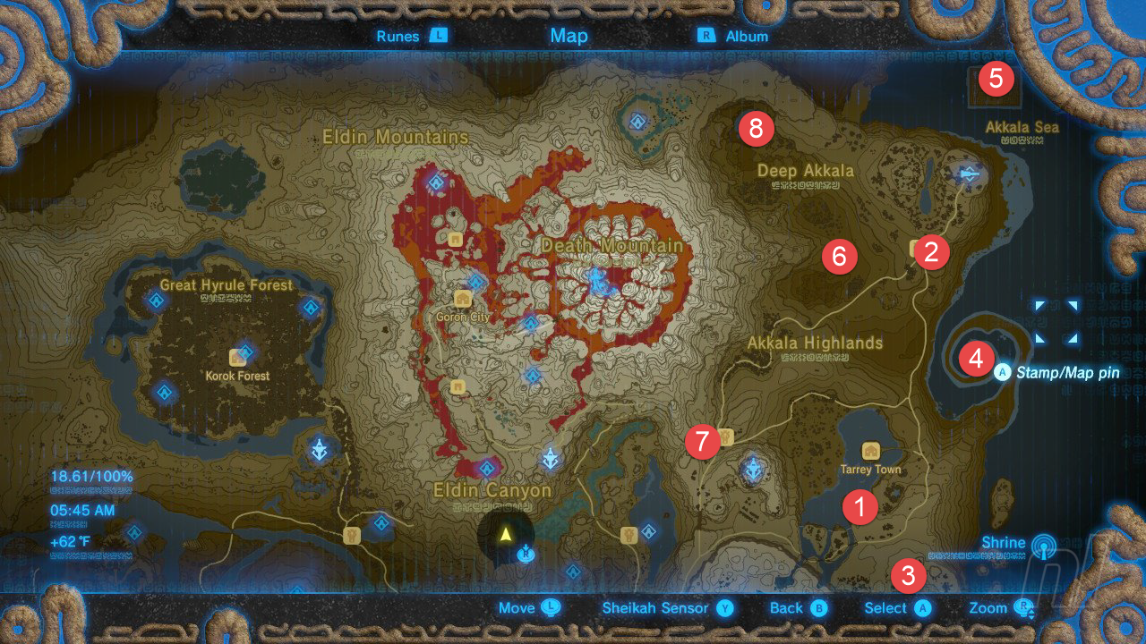 Zelda Breath of the Wild Shrine Locations, Breath of the Wild Dungeons