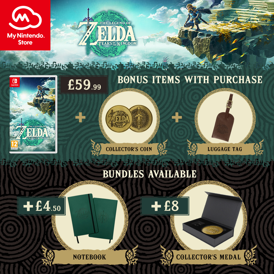 Zelda: Tears Of The Kingdom Pre-Order Goodies Live On My Nintendo Store  (UK)