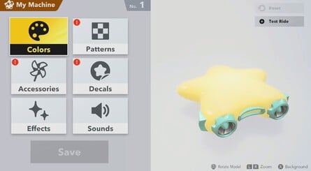 Kirby air riders designs