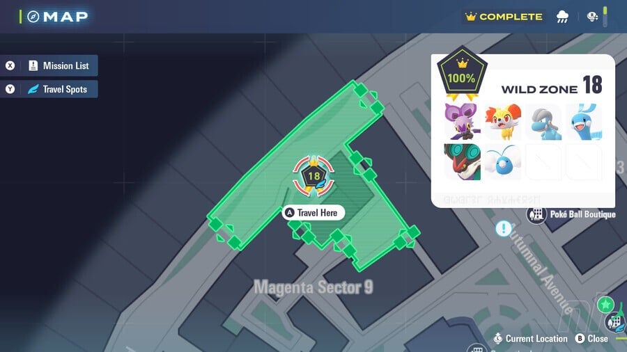 Wild Zone 18 Pokémon Legends: Z-A