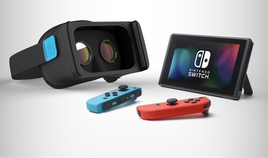A mock up of how a Switch VR headset might look