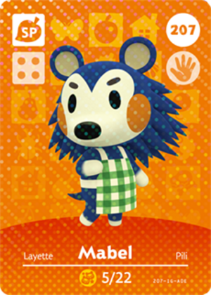 Mabel amiibo card