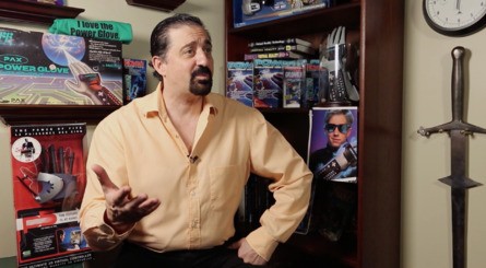 Interviewees include (clockwise from top-left) Isaiah "Triforce" Johnson, Power Glove template designer Darin Barri, Wizard director Todd Holland and engineer Chris Gentile