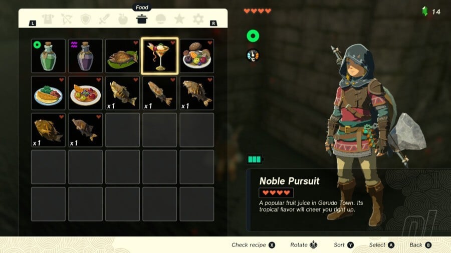 Zelda: Tears Of The Kingdom: Recipes List - Cooking Guide 8