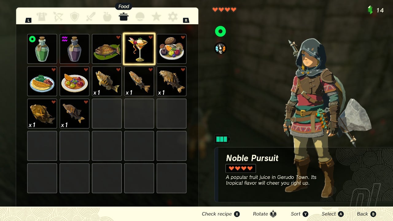 All Recipes And Food Bonuses In Tears Of The Kingdom