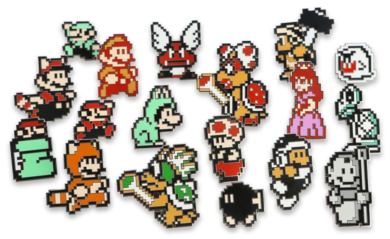 Super Mario Enamel Pin Badge