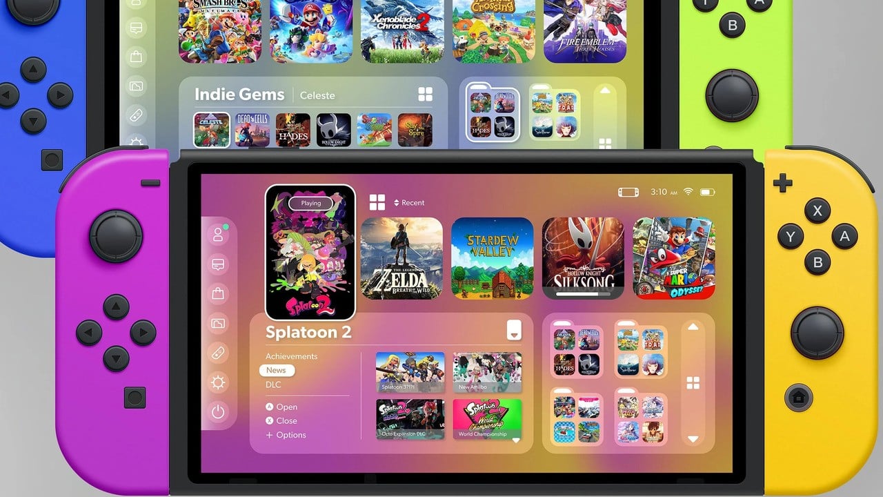 Ngẫu nhiên: Thiết kế lại giao diện người dùng Nintendo Switch làm cho menu chính và eShop trông giống như iOS của Apple