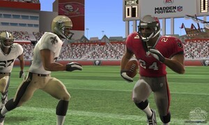 "If you compare against previous versions of Madden... you'll see when you're running with the ball the camera is in tighter on the ball carrier here because it helps draw out that 3D effect."