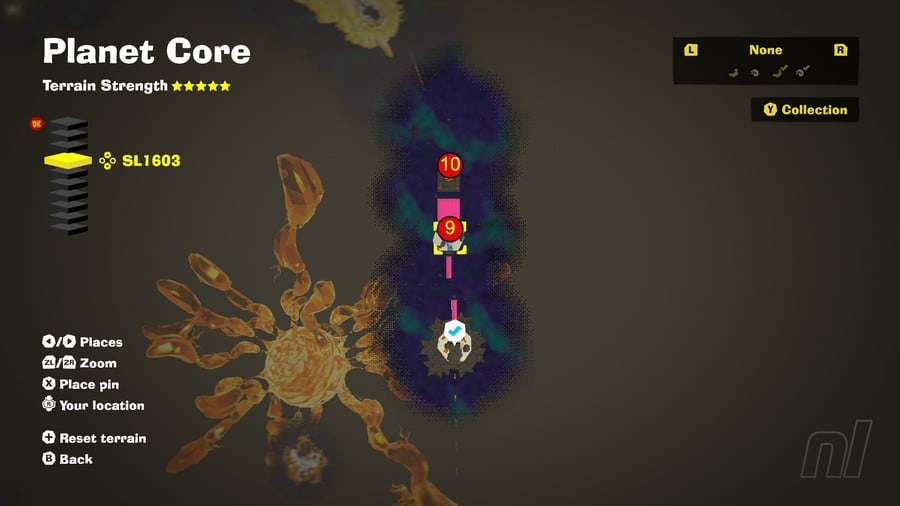 Planet Core Banandium Gems SL1603 Map