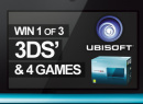 Win 1 of 3 Nintendo 3DS' & 4 Games with Ubisoft (UK)