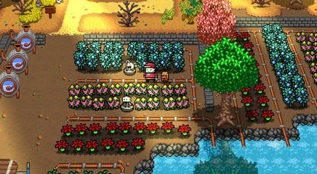 Real farms don't use neat little squares, but farming games almost always do. I'm not complaining; it's easier that way