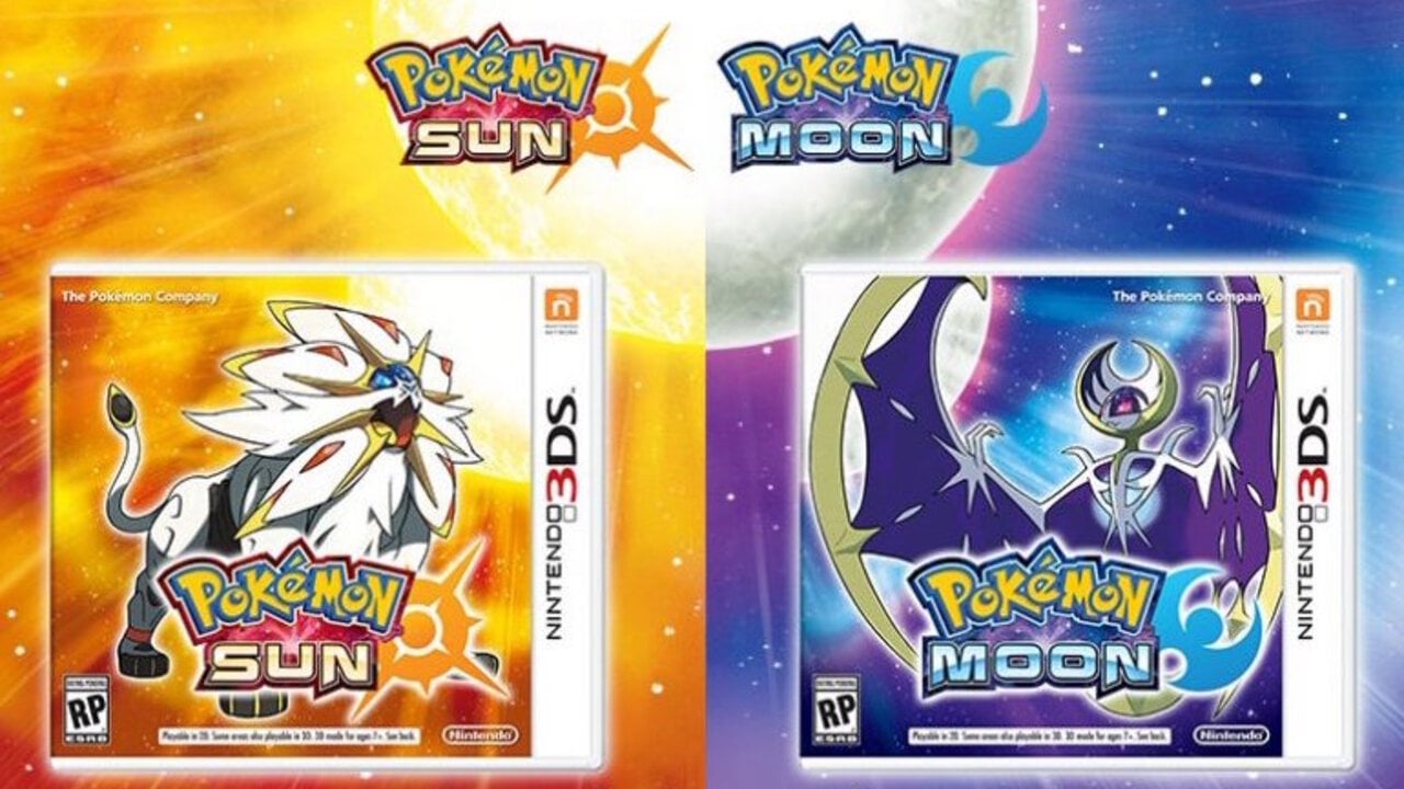 pokemon sun and moon 3ds with both games