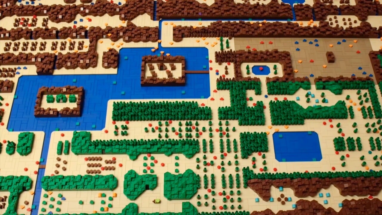 Random It S Dangerous To Go Alone Take This Lego Map Of The Legend Of Zelda Nintendo Life