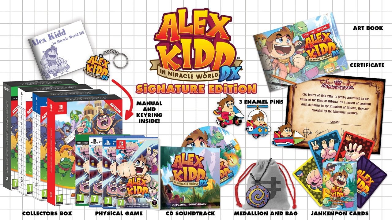 Alex Kidd in Miracle World DX Lands in June, along with a wonderful edition