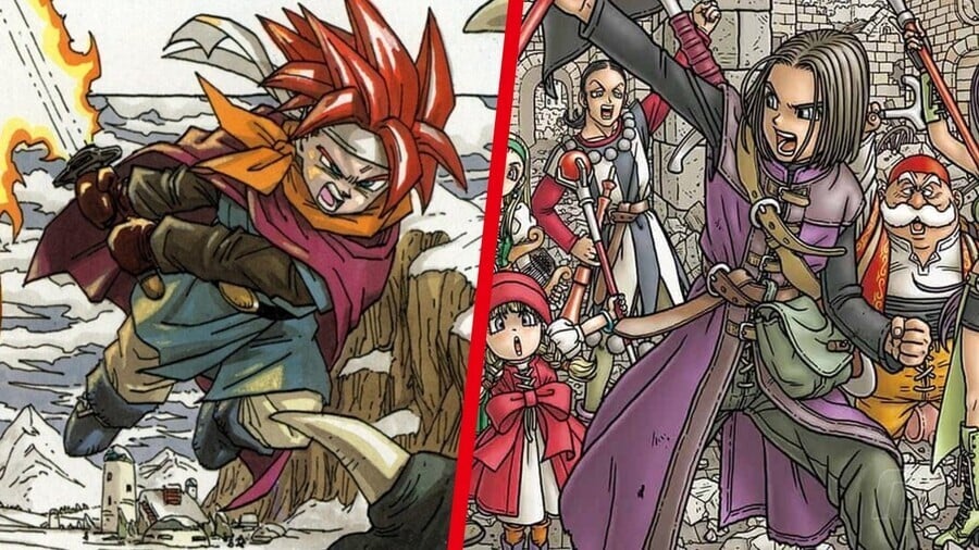 Chrono Trigger & Dragon Quest XI Akira Toriyama Box Art