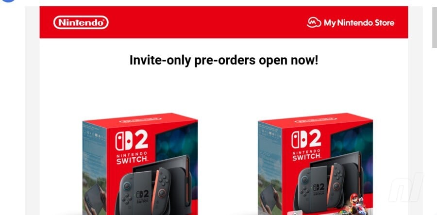 NIntendo Switch 2 invite