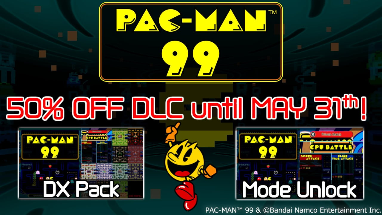 PAC-MAN 99 (Switch) alcança nove milhões de downloads e realiza promoção de  DLCs - Nintendo Blast