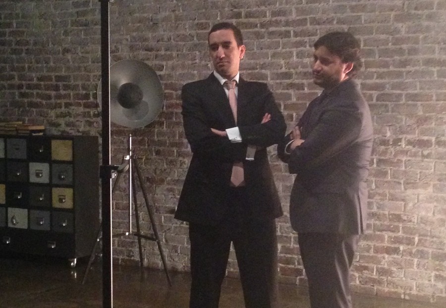 Nintendo's Hicham Nouhou (left) with Yasha Haddaji