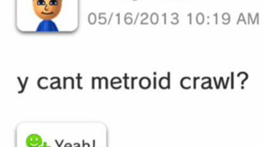 y cant metroid crawl?