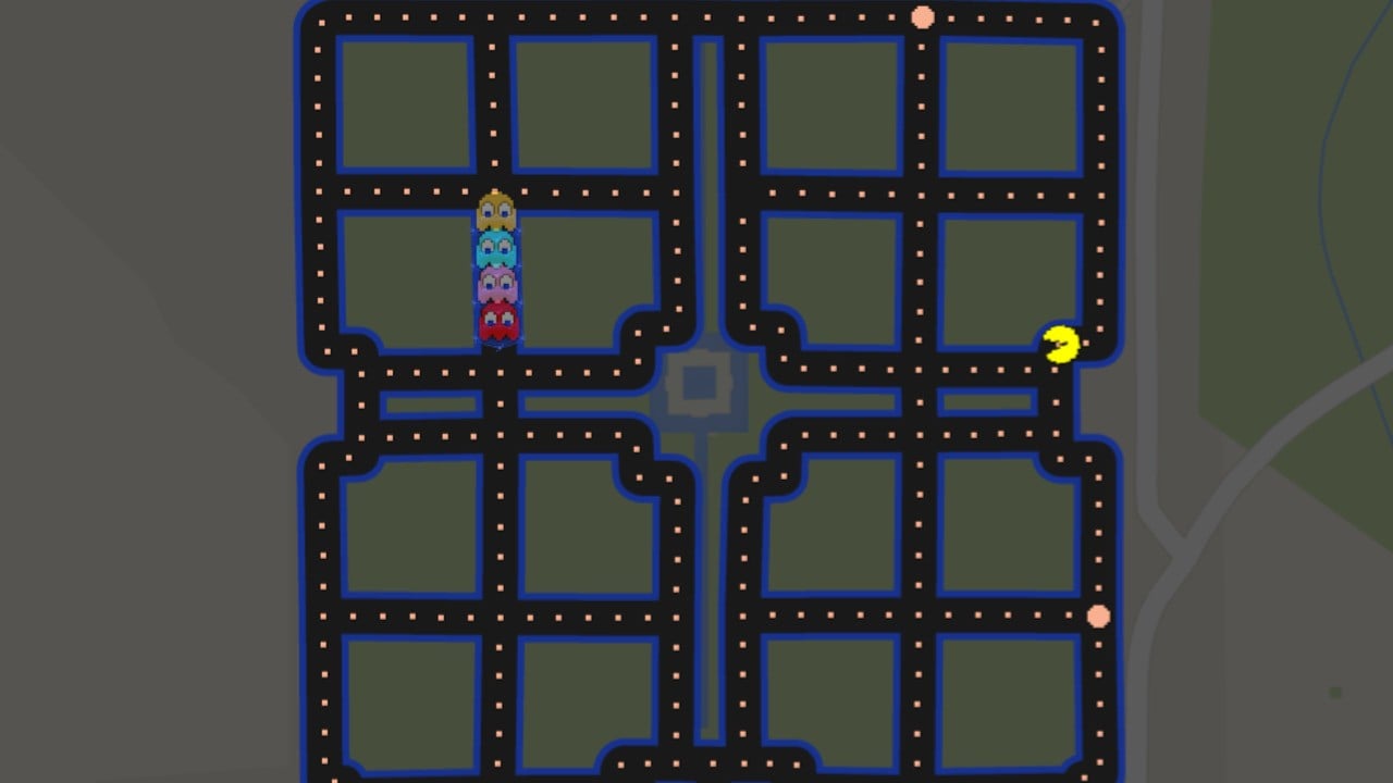 Jogue Pac-Man no google maps agora! :D - Design Culture