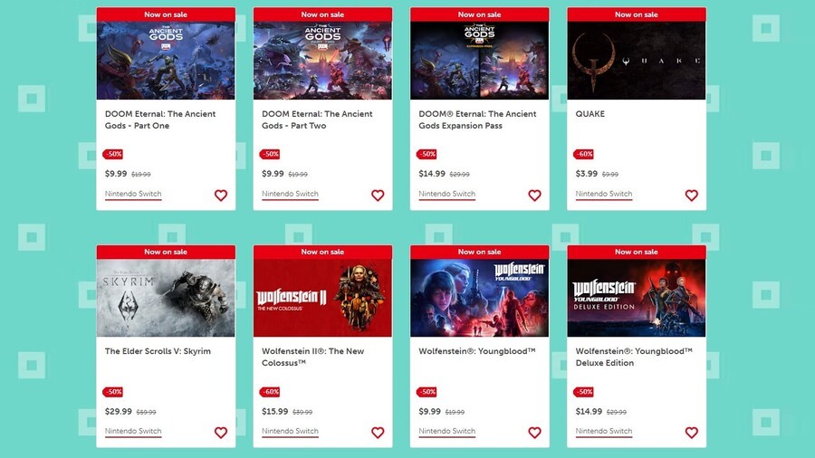 Bethesda April Sale Nintendo