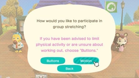 Animal Crossing New Horizons Group Stretching