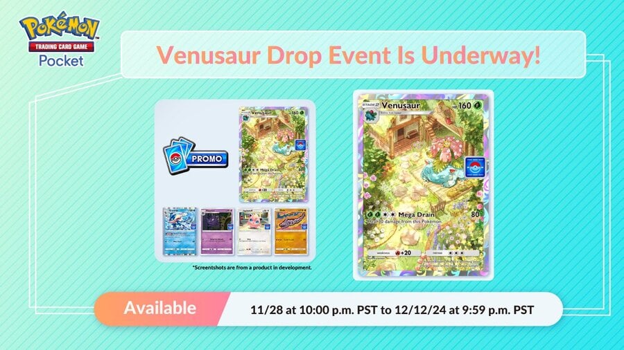 Pokémon TCG Pocket Venusaur Drop Event