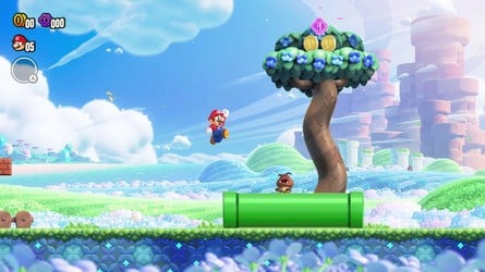 New Super Mario Bros. U (left) and Super Mario Bros. Wonder (right)