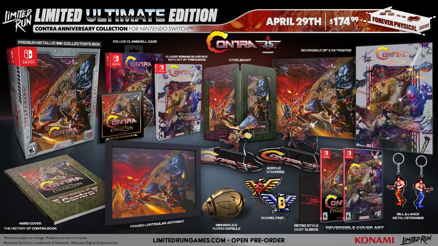 Contra Anniversary Collection Ultimate Edition Switch Limited Edition