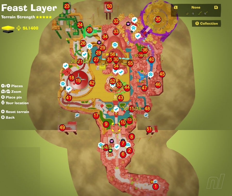 Feast Layer Banandium Gems SL1400 Map