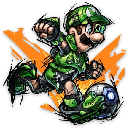 Mario strikers charged art style